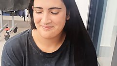 Blow job brunette girl