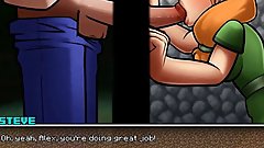 HornyCraft a minecraft Parody Hentai game PornPlay Ep.5 the cowgirl wants to touch my morning wood