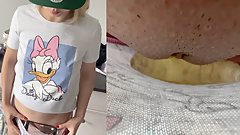 Camera in teen panties while peeing - Never Seen Before