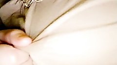 BBW slaps, pinches & licks her nipples