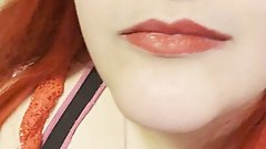 Simulation with a fake blowjob