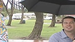 Angel Cummings ebony with big tits is a horny wife