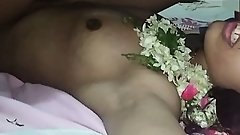 Desi young wife suhaag raat wet armpits