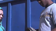 Lapreece Maddox ebony skinned teen fucked by black cock