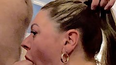 Pam & Ed Dirtiest Devon Amateurs Slut Deep Throat blow job huge tits massive swinging natural tits sexy Milf pretty lady