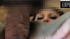 NOPTIKA gags on a cock and then takes a huge warm load!