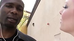 Miss Bunny busty bbw gives blowjob and interracial fuck with