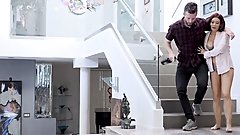 GotMylf - Busty Milf In Sexy Lingerie Ryder Skye Gives Young Dick A Sloppy Blowjob In The Kitchen