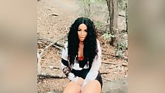 Sexy Secratary spent her dinner break fucking her dildo